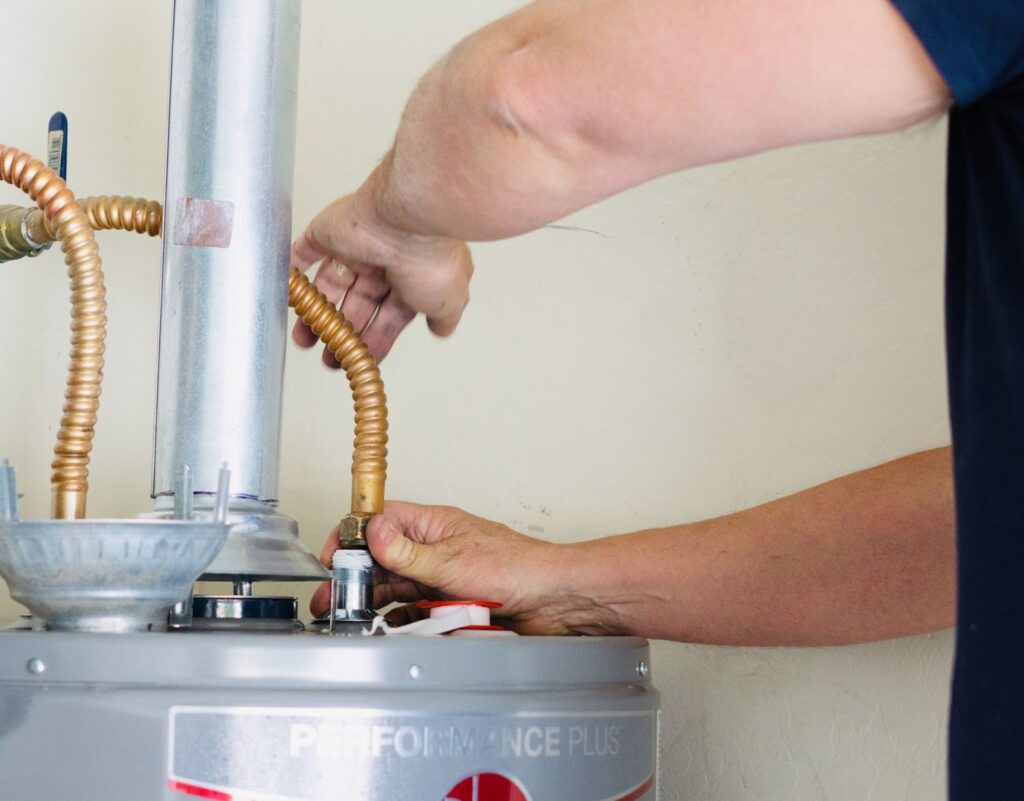 Making adjustments to a water heater