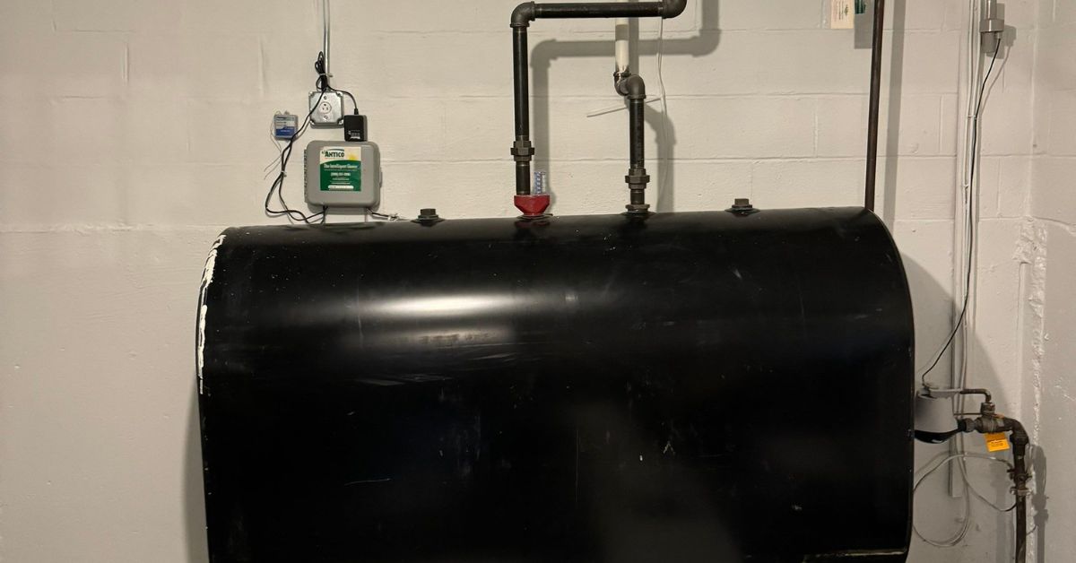 oil heating tank with heating oil delivered by Kerivan-Lane