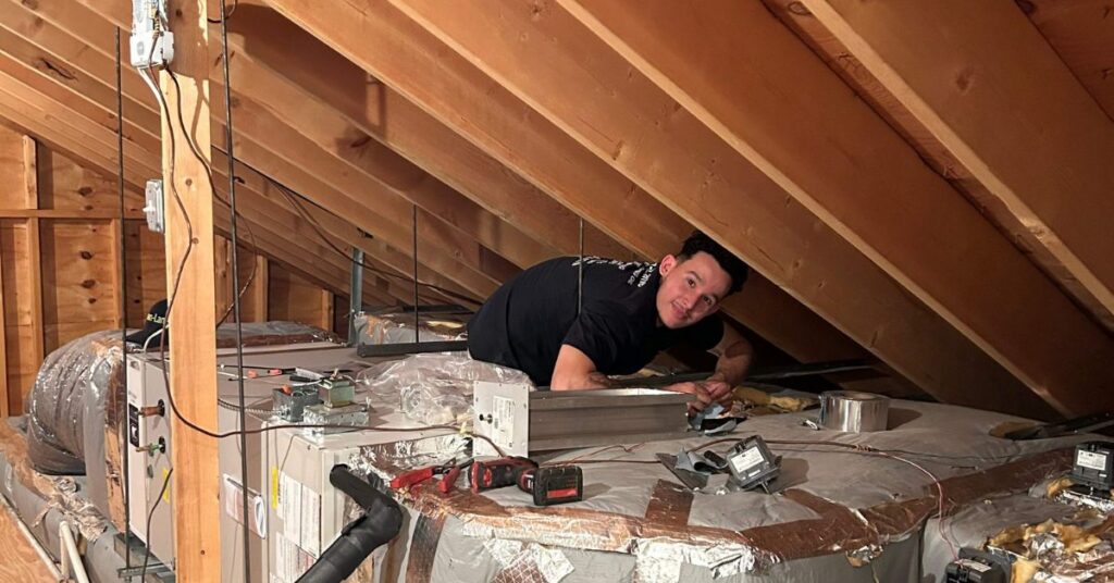 Kerivan-Lane conducting ductwork and ventilation inspection